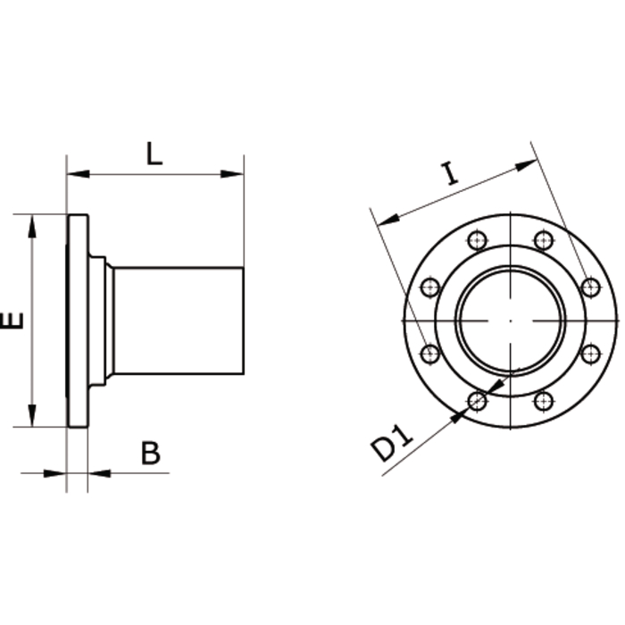 K-ROHRFLANSCH ALU INFI